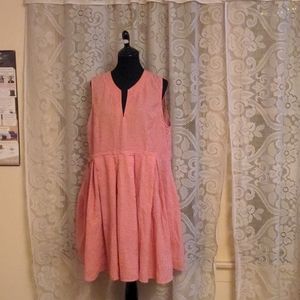 Red and white plaid dress